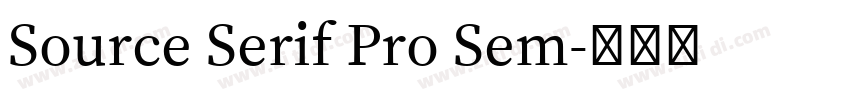 Source Serif Pro Sem字体转换 Source Serif Pro Sem字体转换